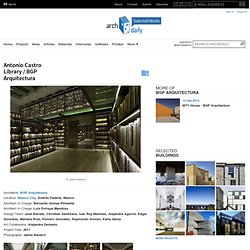 Antonio Castro Library / BGP Arquitectura