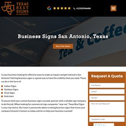 San Antonio Business Signs: Signs for Business