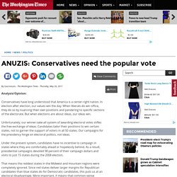 ANUZIS: Conservatives need the popular vote