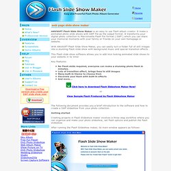 AnvSoft Flash Slide Show Maker - web page slide show maker