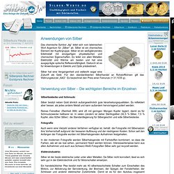 Anwendungen von Silber in Industrie - Angebot und Nachfrage