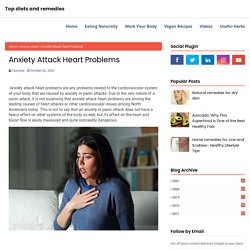 Anxiety Attack Heart Problems