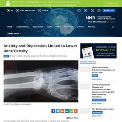 Anxiety and Depression Linked to Lower Bone Density