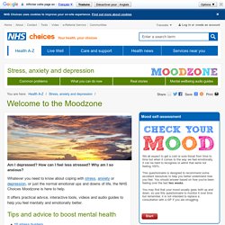 Stress, anxiety and depression - Moodzone