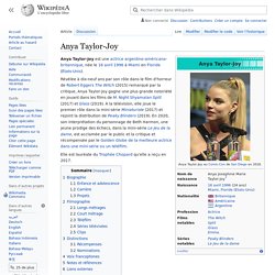 Anya Taylor-Joy