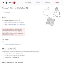 AnyDesk - Otras plataformas