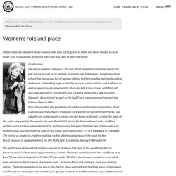 Women’s role and place