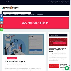 AOL Mail Can’t Sign In