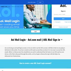 Aol Mail Login - Aol.com mail
