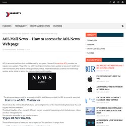 AOL Mail News – How to access the AOL News Web page