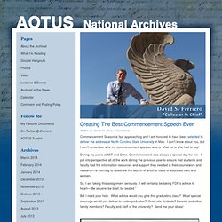 AOTUS: Collector in Chief