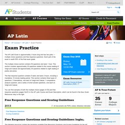 AP Latin Exam Practice