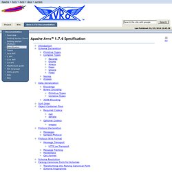 Avro™ 1.7.6 Specification