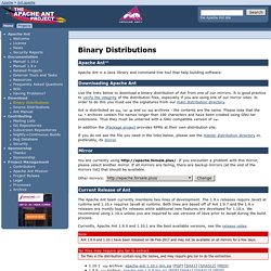Apache Ant - Binary Distributions