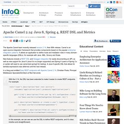Apache Camel 2.14: Java 8, Spring 4, REST DSL and Metrics