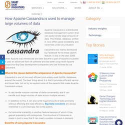 How Apache Cassandra is used to manage large volumes of data