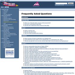 Ant - Frequently Asked Questions