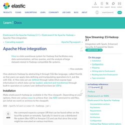 Apache Hive integration