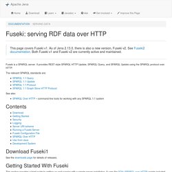 Jena - Fuseki: serving RDF data over HTTP