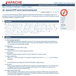 ab - Apache HTTP server benchmarking tool