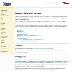 Sling - Discover Sling in 15 minutes