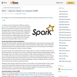 New – Apache Spark on Amazon EMR