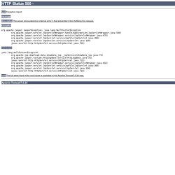 Apache Tomcat/7.0.25 - Error report