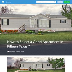 How to Select a Good Apartment in Killeen Texas ?