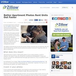 Better Apartment Photos Rent Out Faster