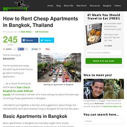 How to Rent Cheap Apartments in Bangkok, Thailand