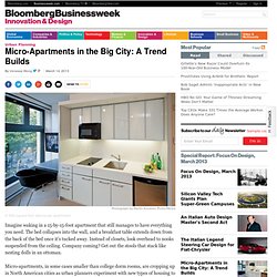 Micro-Apartments in the Big City: A Trend Builds