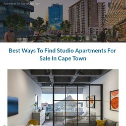 Best Ways to Find Studio Apartments for Sale In Cape Town