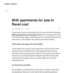 BHK apartments for sale in Ravet cost