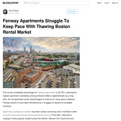 Fenway Apartments Struggle To Keep Pace With Thawing Boston Rental Market