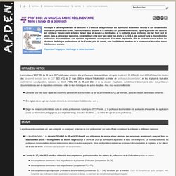 APDEN : missions du prof doc