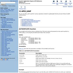 APEX_LDAP
