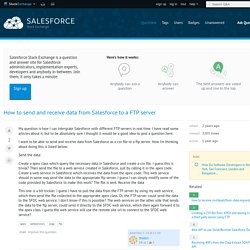 apex - How to send and receive data from Salesforce to a FTP server