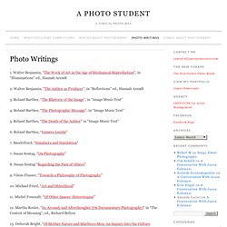 List of 26 Photo Readings
