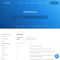 API - Vultr.com