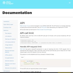 Web Scraper Documentation