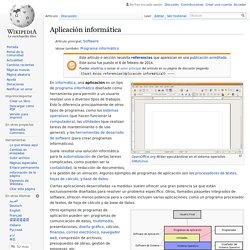 Aplicación informática