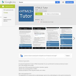 HTML5 Tutor☆4.0