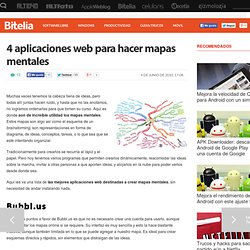 4 aplicaciones web para hacer mapas mentales