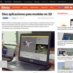 Aplicaciones para modelado 3D