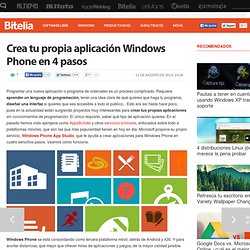 Crear aplicaciones para Windows Phone con Windows Phone App Studio