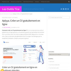 Aplyya. Créer un CV gratuitement en ligne