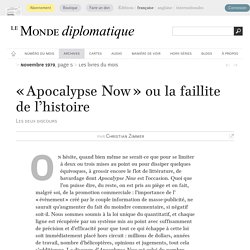 « Apocalypse Now » ou la faillite de l'histoire, par Christian Zimmer (Le Monde diplomatique, novembre 1979)