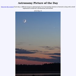 2010 May 21 - Calm, Crescent Moon, and Venus