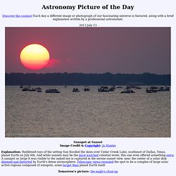 2013 July 13 - Sunspot at Sunset