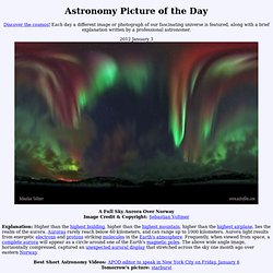 2012 January 3 - A Full Sky Aurora Over Norway